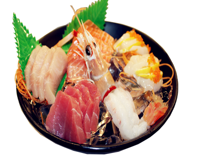 Salad-deluxe sashimi