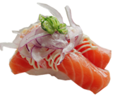 Nigiri- salmon onion nigiri