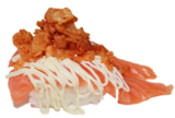 Nigiri- spciy crunchy salmon nigiri