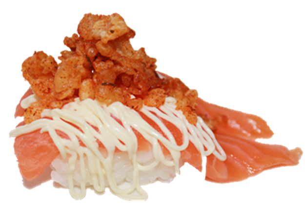 Nigiri- spciy crunchy salmon nigiri